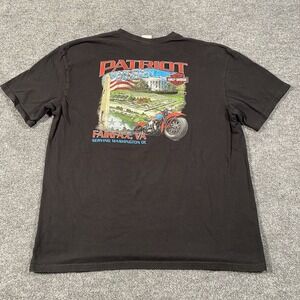 Harley Davidson Patriot Washington DC Fairfax VA Motorcycle Rider Shirt Mens XL
